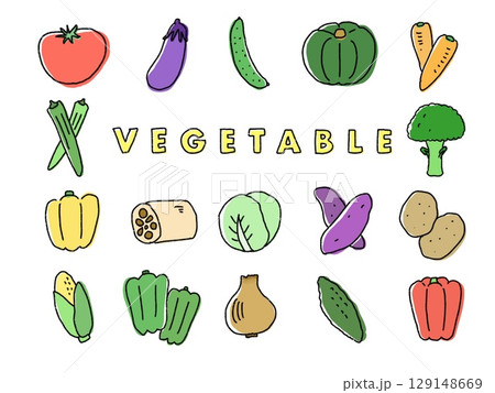 野菜のイラストセット 129148669