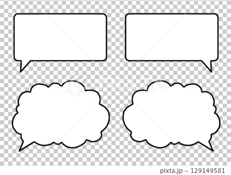 Simple speech bubble 01 Simple speech bubble 01 129149581