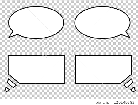 Simple speech bubble 02 Simple speech bubble 02 129149583