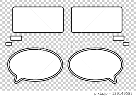Simple speech bubble 03 Simple speech bubble 03 129149585