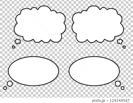 Simple speech bubble 04 Simple speech bubble 04 129149587