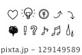 シンプルなアイコン01 129149589