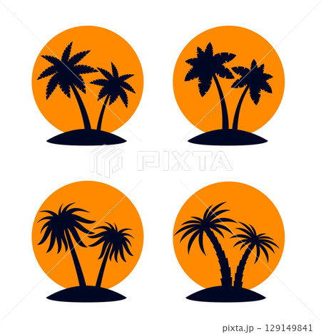 Tropical Palm Trees 129149841
