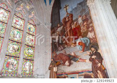 Saint Corentin cathedral, Quimper, finistere, brittany, france Saint Corentin cathedral, Quimper, finistere, brittany, france 129149923
