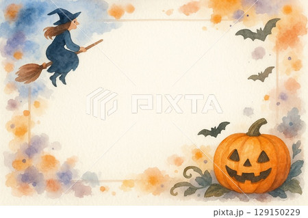 フレーム素材　ハロウィン 129150229