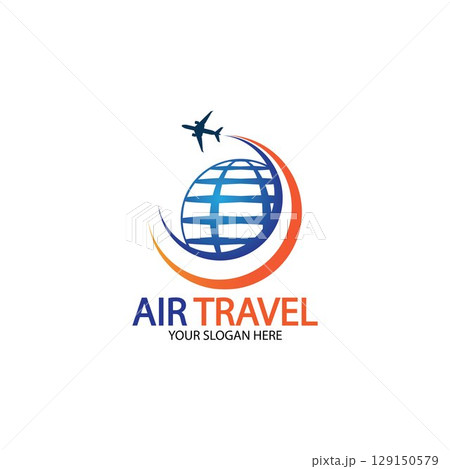 Air Travel logo vector icon design template-vector 129150579