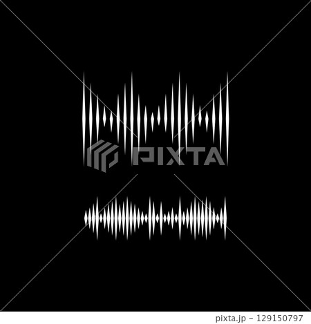 Sound waves vector illustration Sound waves vector illustration 129150797