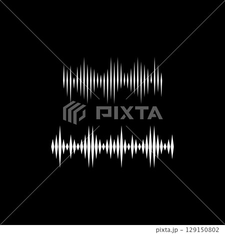 Sound waves vector illustration Sound waves vector illustration 129150802