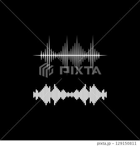 Sound waves vector illustration Sound waves vector illustration 129150811