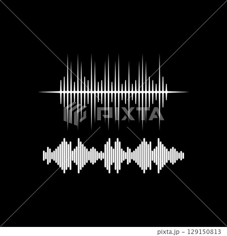 Sound waves vector illustration Sound waves vector illustration 129150813