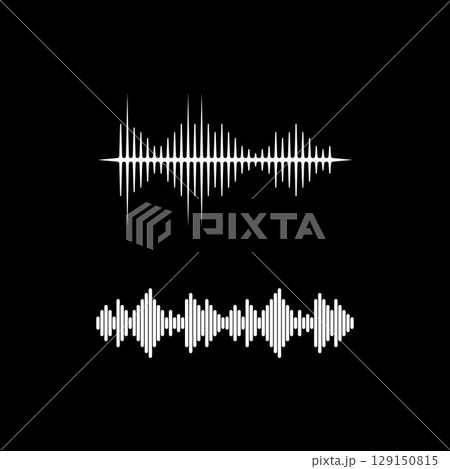Sound waves vector illustration Sound waves vector illustration 129150815