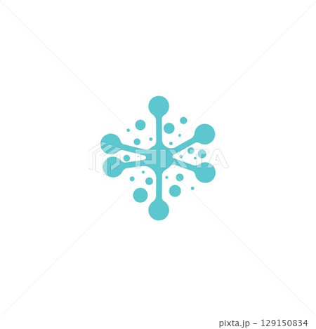 Molecule vector illustration design 129150834