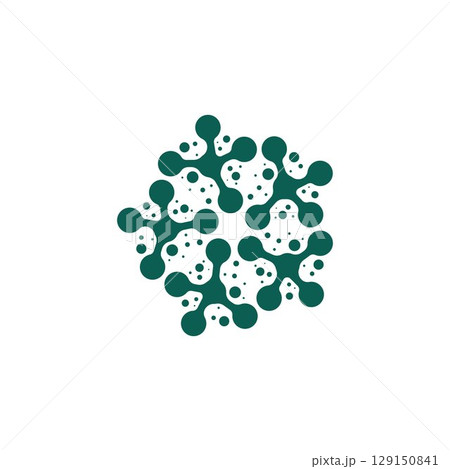 Molecule vector illustration design 129150841