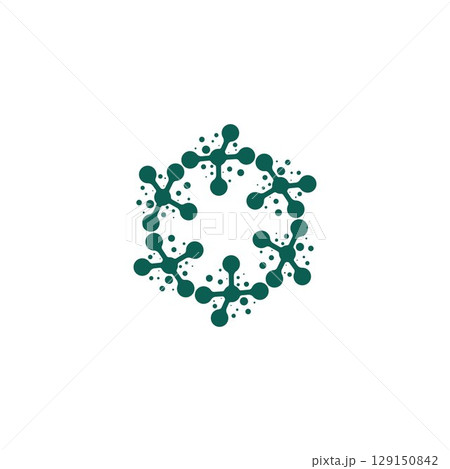 Molecule vector illustration design 129150842