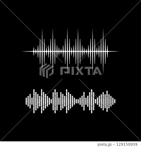 Sound waves vector illustration Sound waves vector illustration 129150939