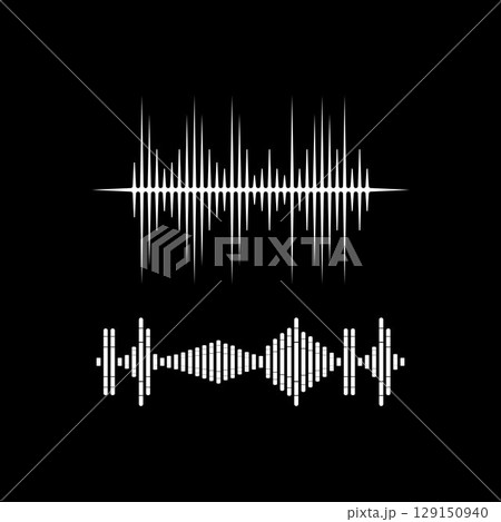 Sound waves vector illustration Sound waves vector illustration 129150940