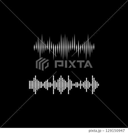 Sound waves vector illustration Sound waves vector illustration 129150947