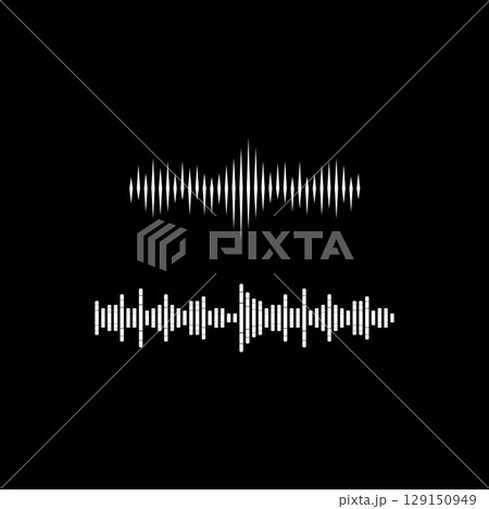 Sound waves vector illustration Sound waves vector illustration 129150949