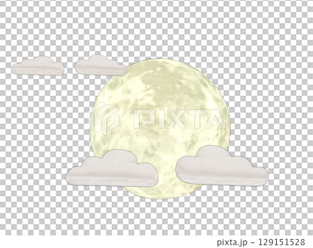 秋の夜空に登ったお月見に向いた観月の中秋の名月 秋の夜空に登ったお月見に向いた観月の中秋の名月 129151528