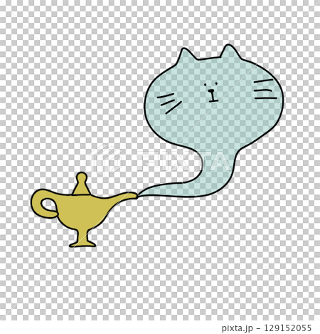 ランプの精なねこ 129152055