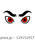 睨む目のイラスト 129152057