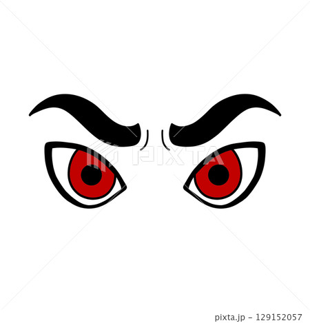 睨む目のイラスト 睨む目のイラスト 129152057