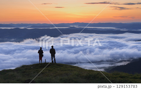 misty morning misty morning 129153783