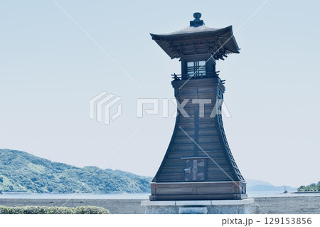 室積海岸の灯篭堂2 129153856