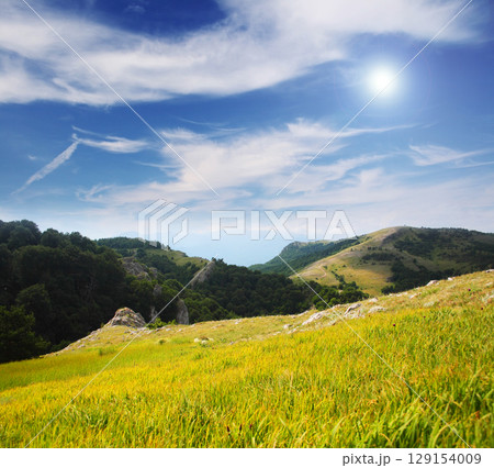 mountains landscape mountains landscape 129154009