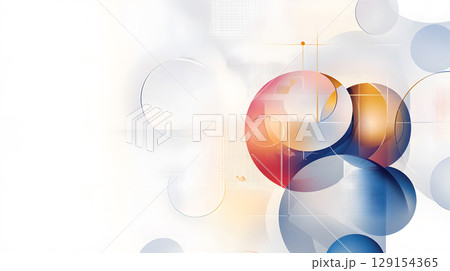 Bold geometric shapes in a modern abstract pattern, featuring circles, squares, and triangles. Ideal for digital design and creative projects. Bold geometric shapes in a modern abstract pattern, featuring circles, squares, and triangles. Ideal for digital design and creative projects. 129154365