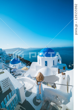 サントリーニ島の美しい風景 サントリーニ島の美しい風景 129155992