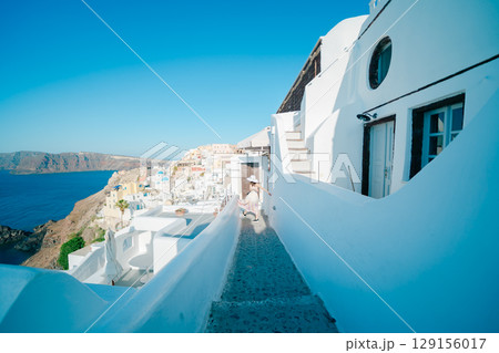 サントリーニ島の美しい風景 129156017