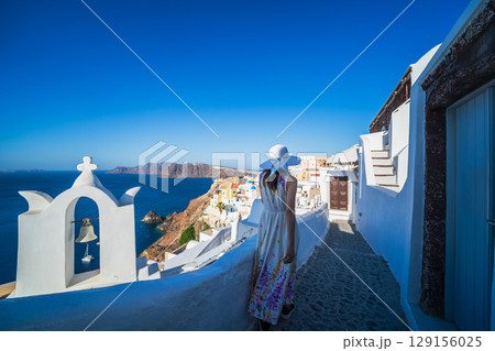 サントリーニ島の美しい風景 129156025