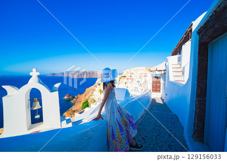 サントリーニ島の美しい風景 サントリーニ島の美しい風景 129156033