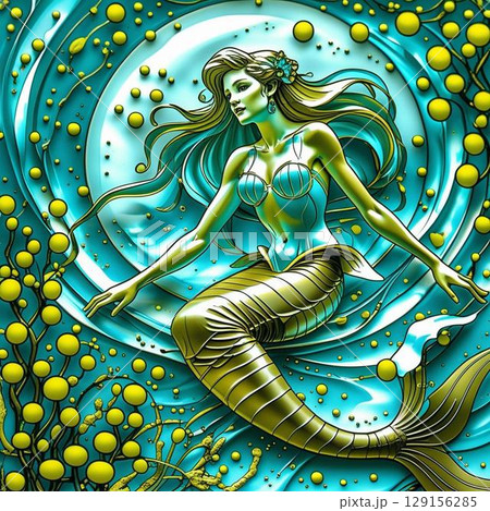 水中の人魚 129156285