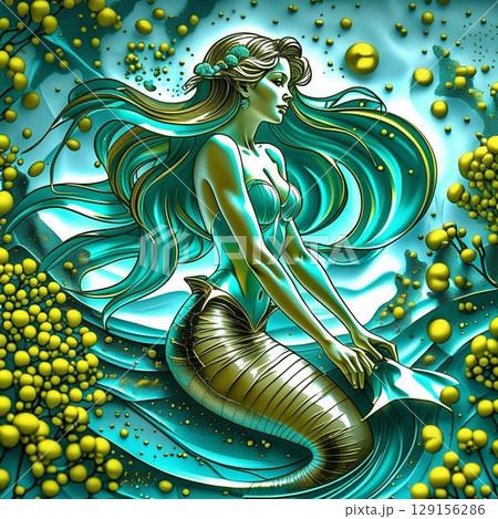 水中の人魚 129156286