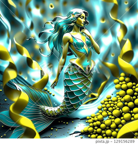 水中の人魚 129156289