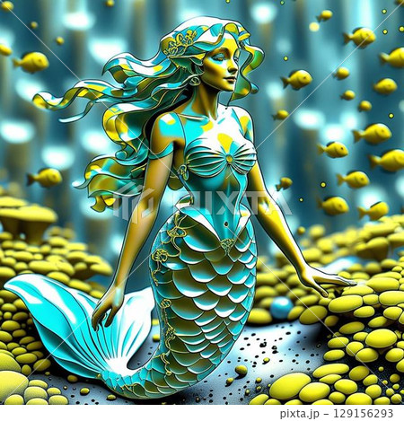 水中のマーメイド 水中のマーメイド 129156293