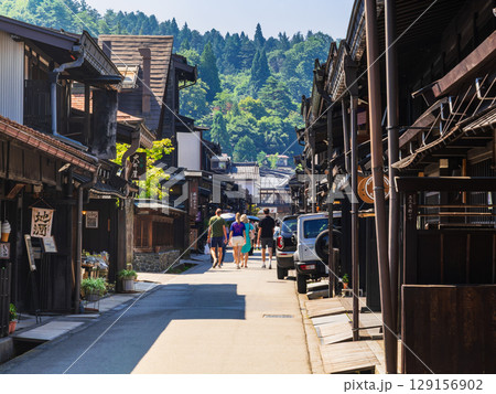 夏の飛騨高山 上三之町 古い町並 夏の飛騨高山 上三之町 古い町並 129156902