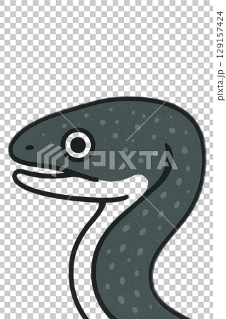 鰻魚臉圖 129157424