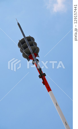 通信イメージ（電波塔:基地局）Mobile telephone network base  129157441