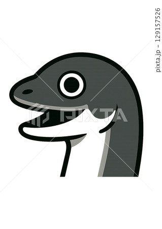 うなぎの顔のイラスト 129157526