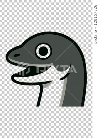 うなぎの顔のイラスト 129157526