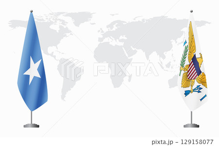 Somalia and United States Virgin Islands flags for official 129158077