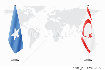 Somalia and Turkish Republic of Northern Cyprus flags for Somalia and Turkish Republic of Northern Cyprus flags for 129158186