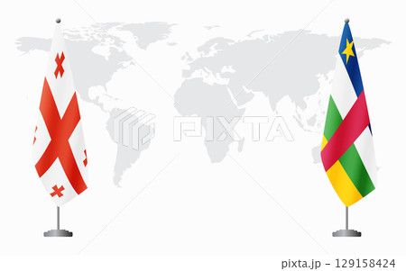 Georgia and Central African Republic flags for official me 129158424