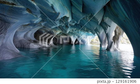 青く輝く幻想のマーブル洞窟 青く輝く幻想のマーブル洞窟 129161906