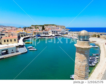 harbor of Rethymno, Crete, Greece 129162576