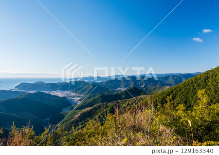 世界遺産 熊野古道 伊勢路『ツヅラト峠』 頂上見晴台からの絶景 129163340
