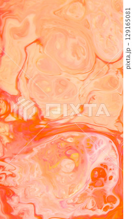 Coral and Peach Fluid Swirl with Marble Effect for Phone Wallpaper 129165081